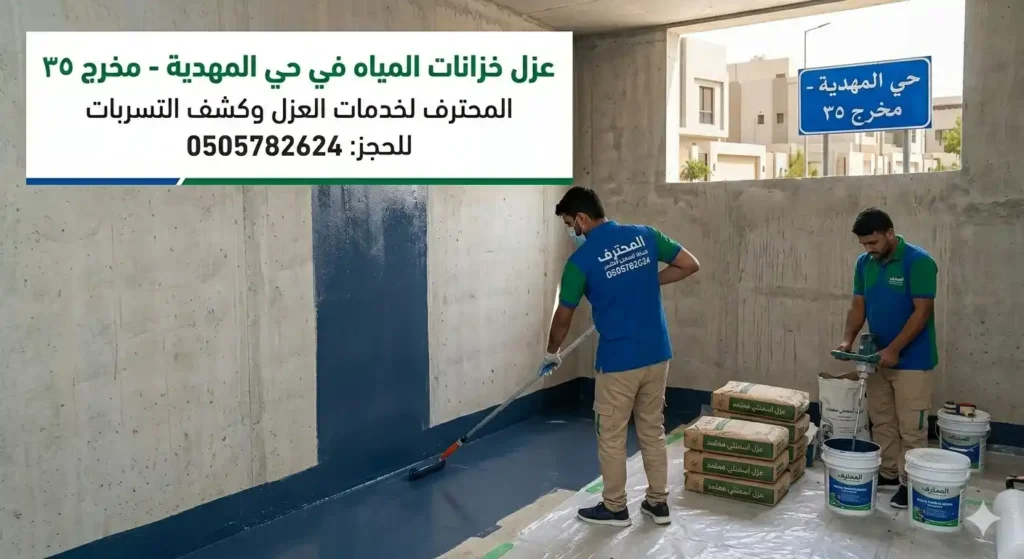 شركة عزل خزانات حي المهدية