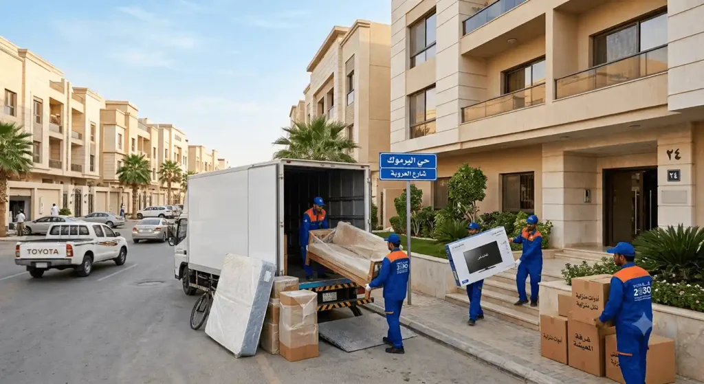 حي اليرموك 1 شركة نقل الاثاث حي اليرموك